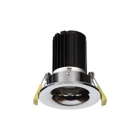 DM201545  Bruve 12 Tridonic powered 12W 4000K 1200lm 36° LED Engine,300mA , CRI>90 LED Engine Polished Chrome Fixed Round Recessed Downlight, Inner Glass cover, IP65